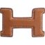 Script belt buckle & Reversible leather strap 38&nbsp;mm, Constance Héritage, Metallic finish Silver