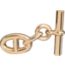 Jockey au Carre belt buckle & Reversible leather strap 32&nbsp;mm, Yachting, Metallic finish Yellow gold