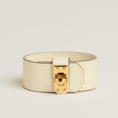 Hermès Jumbo Hook Double Tour Bracelet - Brown, 18K Yellow Gold-Plated  Wrap, Bracelets - HER605223