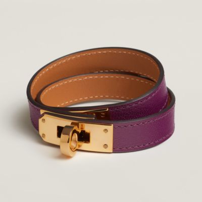 エルメス　レザーブレスレット　ミニケリー　ドゥブルトゥール レザーブレスレット 《ミニ・ケリー》 ドゥブルトゥール