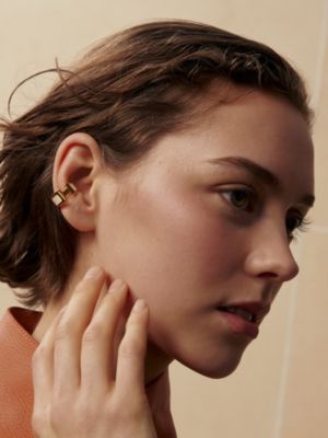 Olympe ear cuff, small model, View: Worn, worn, view 3 of 3