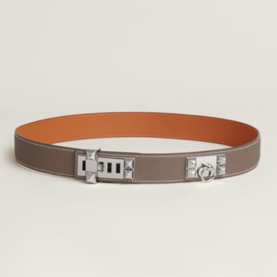 ⭐️良品⭐️ エルメス レザー ベルト 65 グリーン　ブラック グリーン - レディス ベルト | エルメス | Hermès - エルメス