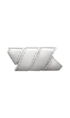 Ruban, Metallic finish Silver