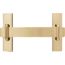 Fil d'H belt buckle & Reversible leather strap 38&nbsp;mm, H Jumping, Metallic finish Yellow gold