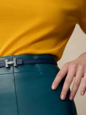 Mini 5382 Splas'H belt buckle & Reversible leather strap 13&nbsp;mm, View: Worn, worn, view 3 of 3