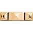Galopin belt buckle & Reversible leather strap 13&nbsp;mm, Infini, Metallic finish Yellow gold