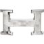 H Infini belt buckle & Leather strap 24&nbsp;mm, mini_h_disco, Metallic finish Silver