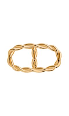 Maillon Torsade, Metallic finish Yellow gold