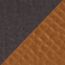 H belt buckle & Reversible leather strap 32&nbsp;mm, macassar/gold