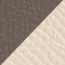H belt buckle & Reversible leather strap 32&nbsp;mm, gris étain/craie