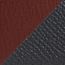 Reversible leather strap 32&nbsp;mm, bourgogne/ardoise