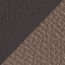 Reversible leather strap 38&nbsp;mm, macassar/étoupe
