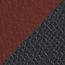 Reversible leather strap 38&nbsp;mm, bourgogne/ardoise