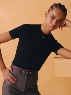 Baby Rider Laquee belt buckle & Reversible leather strap 13&nbsp;mm, View: Worn, worn, view 3 of 3
