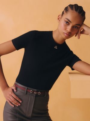 Baby Rider Laquee belt buckle & Reversible leather strap 13&nbsp;mm, View: Worn, worn, view 3 of 3