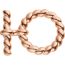 Flot Godronne, Metallic finish Rose gold