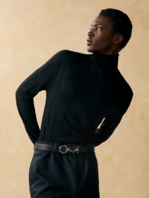 Sailor belt buckle & Reversible leather strap 32&nbsp;mm, View: Worn, worn, view 3 of 3