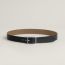 Quentin 32 reversible belt, noir/mousse