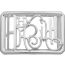 H Embleme belt buckle  & Reversible leather strap 32&nbsp;mm, H Embleme, Metallic finish Silver