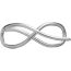 Delacee belt buckle & Reversible leather strap 24&nbsp;mm, Delacee, Metallic finish Silver