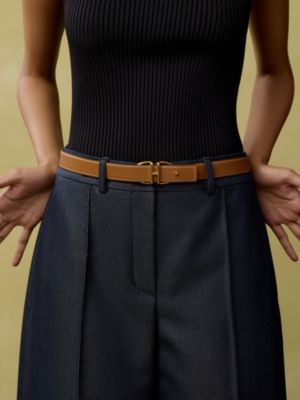 Cache-Cac'H belt buckle & Leather strap 24&nbsp;mm, View: Worn, worn, view 4 of 4
