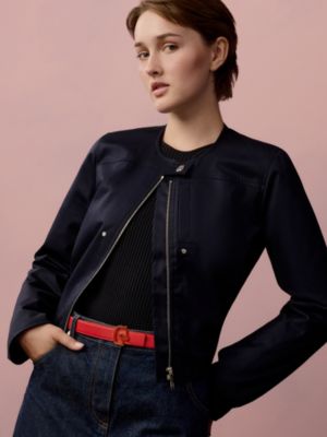 Tonnerre Laquee belt buckle & Reversible leather strap 24&nbsp;mm, View: Worn, worn, view 3 of 3
