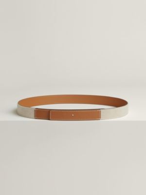 Toile H Plume leather strap 24&nbsp;mm