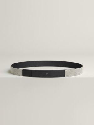 Toile H Plume leather strap 24&nbsp;mm