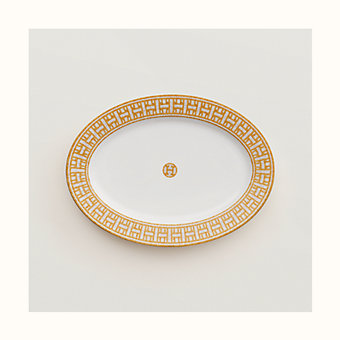 Mosaique au 24 gold square plate n°3 | Hermès Canada