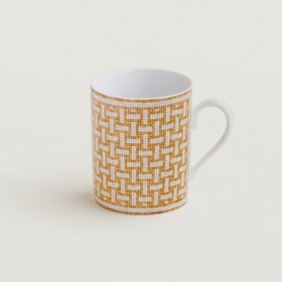 Tasse à thé et soucoupe Hermès en Contrepoint n°2 - Beige | Hermès France