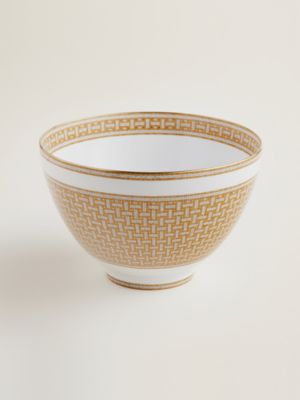 Mosaique au 24 gold punch bowl, View: front, front, view 3 of 3