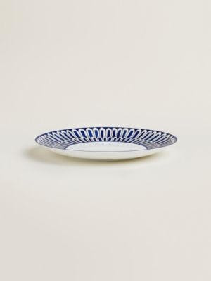 Bleus d'Ailleurs dessert plate, View: front, front, view 3 of 3