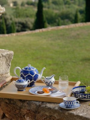 Bleus d'Ailleurs teapot, View: front, front, view 2 of 2