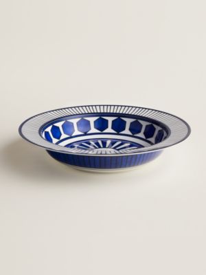 Plat rond creux Bleus d'Ailleurs, grand modèle, Vue: vue de face, front, vue 3 sur 3