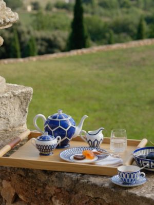 Bleus d'Ailleurs salad bowl, small model, View: front, front, view 2 of 2