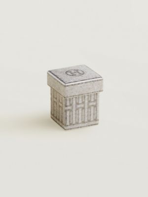Mosaique au 24 platinum sugar bowl/small box