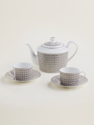 Mosaique au 24 platinum tea set