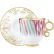 Tasse haute et soucoupe Voyage en Ikat