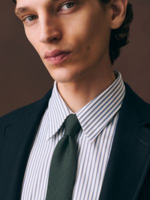 H織りタイ 7&nbsp;cm 《ニューH》, イメージ: 着用例, worn, ビュー2の2