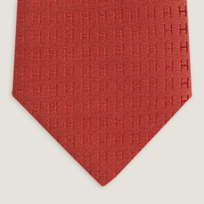 全面H柄 美品】HERMES エルメス ネクタイ ピンク系 待たし ファソネ シルク