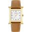 Montre Heure H, Grand modèle, 34&nbsp;mm, gold chestnut