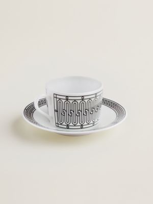 H Deco tea cup and saucer, View: front, front, view 3 of 3