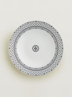 H Deco round deep platter