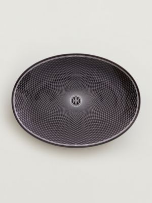 H Deco oval platter, large model