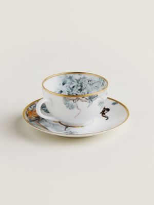 Carnets d’Equateur tea cup and saucer, View: front, front, view 3 of 5