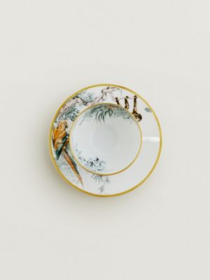 Carnets d’Equateur tea cup and saucer, View: front, front, view 4 of 5