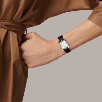 みみHERMES ベージュ レザー 時計 ベージュ/ナチュラル - ウォッチ レディス | エルメス | Hermès