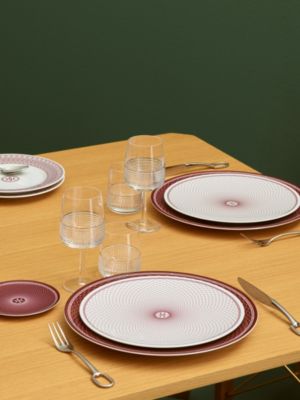 H Deco rouge soup plate, View: front, front, view 2 of 3