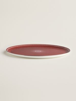 H Deco rouge round platter, large model, View: front, front, view 3 of 3