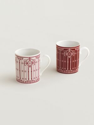 Estuche de 2 mugs H Déco rouge (n°1 y n°2)